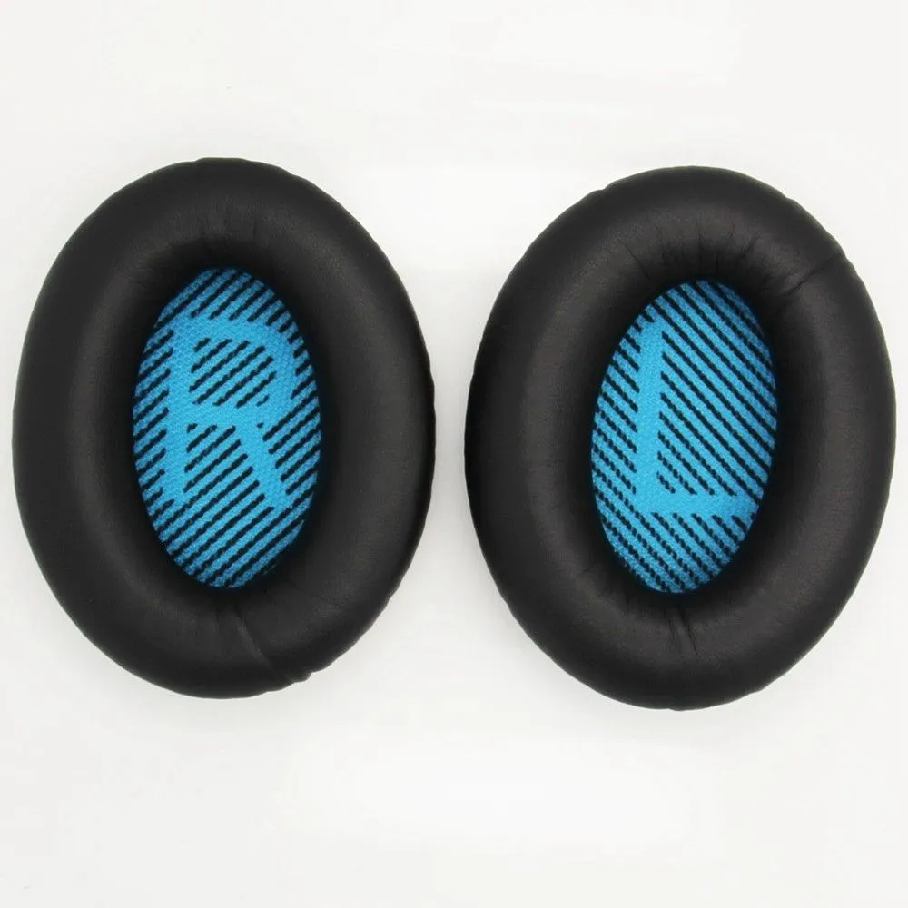 1 Pair BOSE QC15 / QC25 / QC35 JZF-236 leather ear pads - Blue