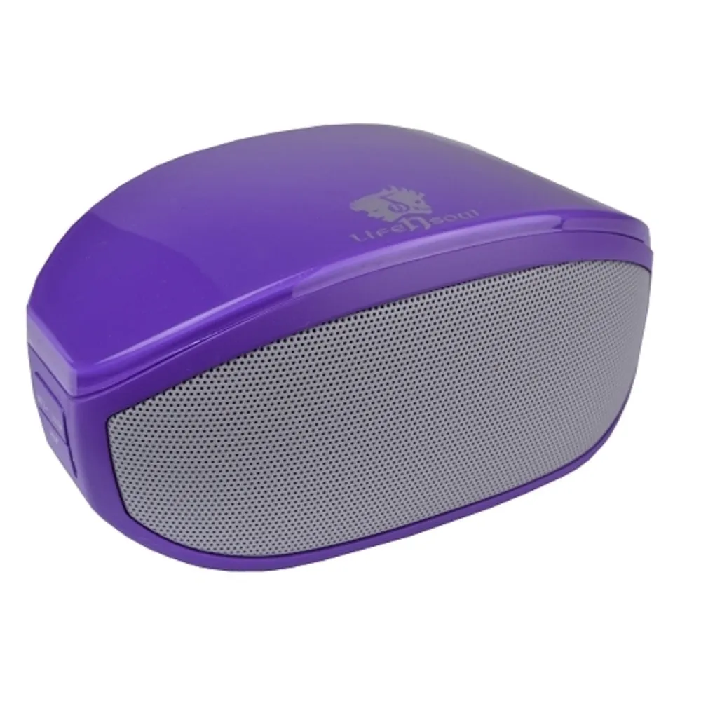 (10-Pack) Life N Soul BM208-P Bluetooth Stereo Speaker w/3.5mm Auxiliary Port (Purple)