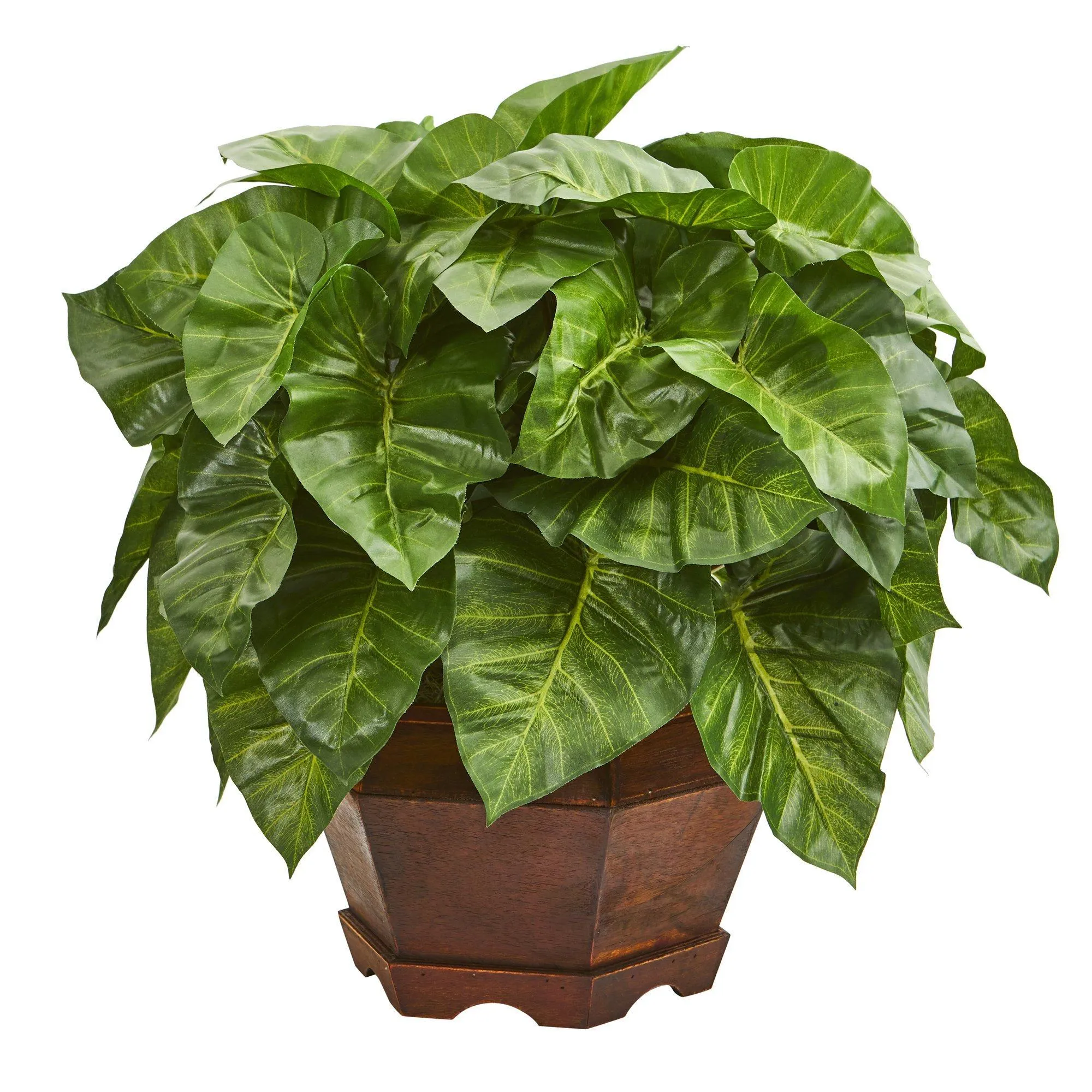 17” Taro Artificial Plant in Decorative Planter