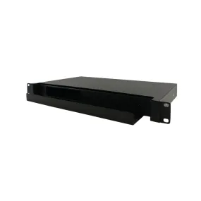 1U 19" Rackmount FDU with Slide Out  (holds 2 panels) (Non-LGX) - Black