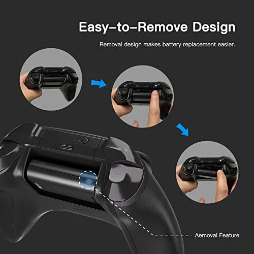 2 Pack Rechargeable Battery Pack, Xbox Series X/S Controller Game Accessories with Fast Charger and 10FT USB-C Charging Cable, Compatible with Xbox one/s/x/Elite Controller, Afbptek