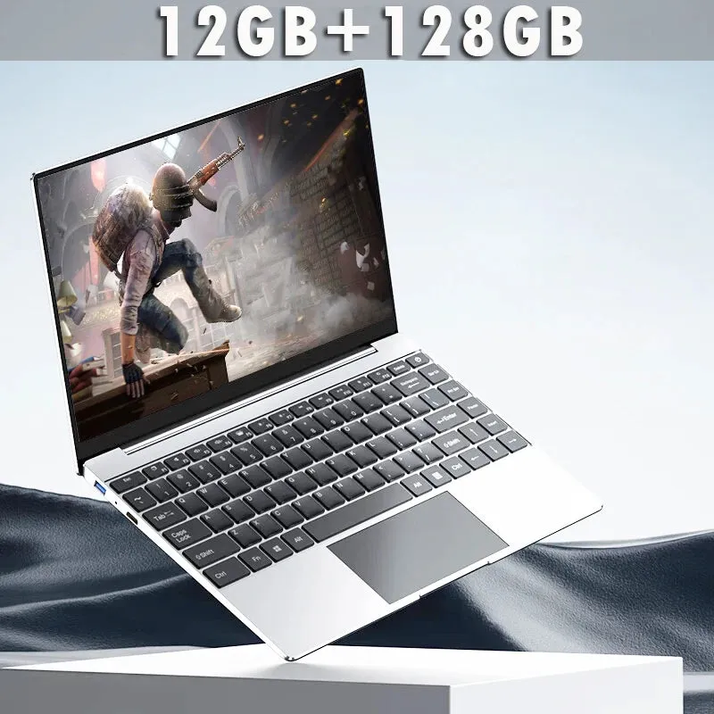 2024 Laptop Computer Windows 11 Notebook 14.1 Inch Intel Celeron J4025 12GB 512GB 1920*1080 Resolution Office Study PC computer