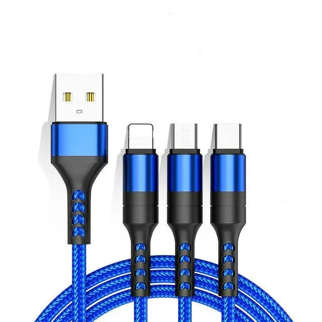 3-in-1 USB Cable Fast Charger Charging Cable