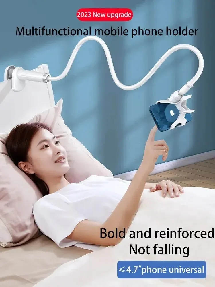 360 Clip Mobile Phone Holder Stand Portable Flexible Lazy Bed Desktop Bracket Desk Mount Stand Base For iPhone Samsung Xiaomi