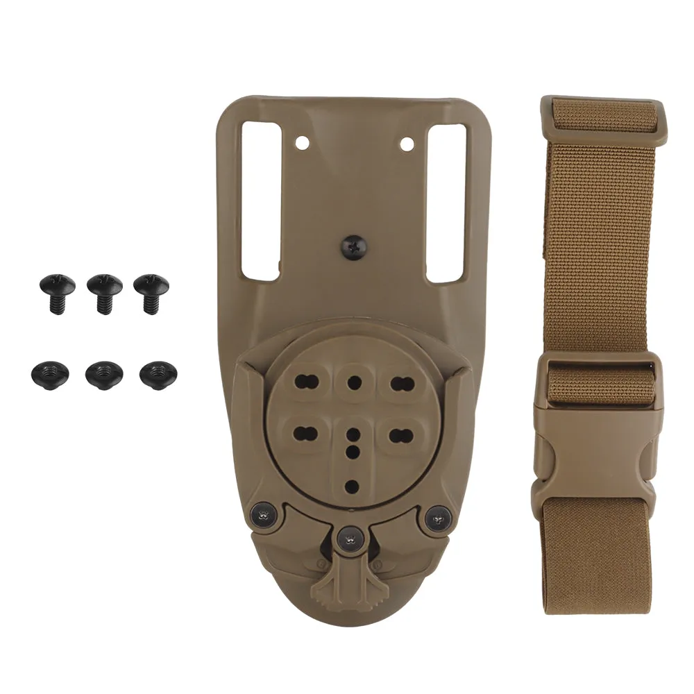 360-degree universal tactical holster adapter with belt attachment GB-ACC-22 Tan