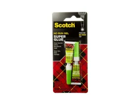 3M Scotch Super Glue Liquid, .07oz, 2 Pcs/Pack