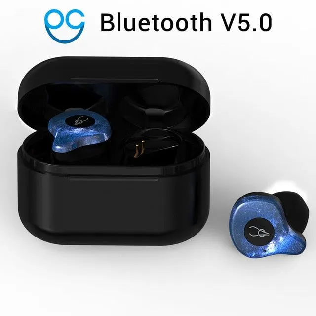 5.0 Bluetooth Earphone True Wireless - 3D Sport Headphones Waterproof Stereo Earbuds With Microphone