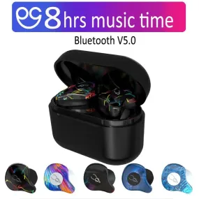 5.0 Bluetooth Earphone True Wireless - 3D Sport Headphones Waterproof Stereo Earbuds With Microphone