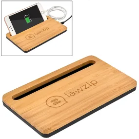 5W Bamboo Desktop Wireless Charger