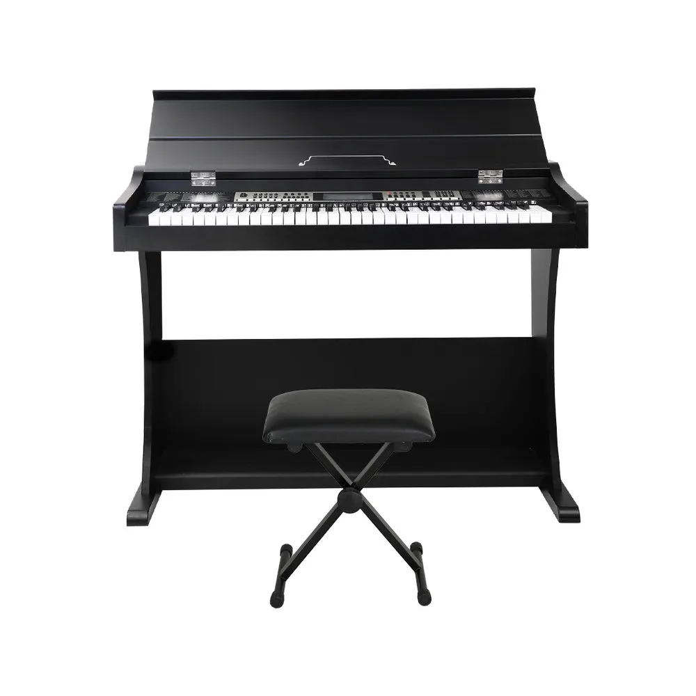 61-Key Touch-Sensitive Electronic Piano w/ Stand & Stool - Alpha