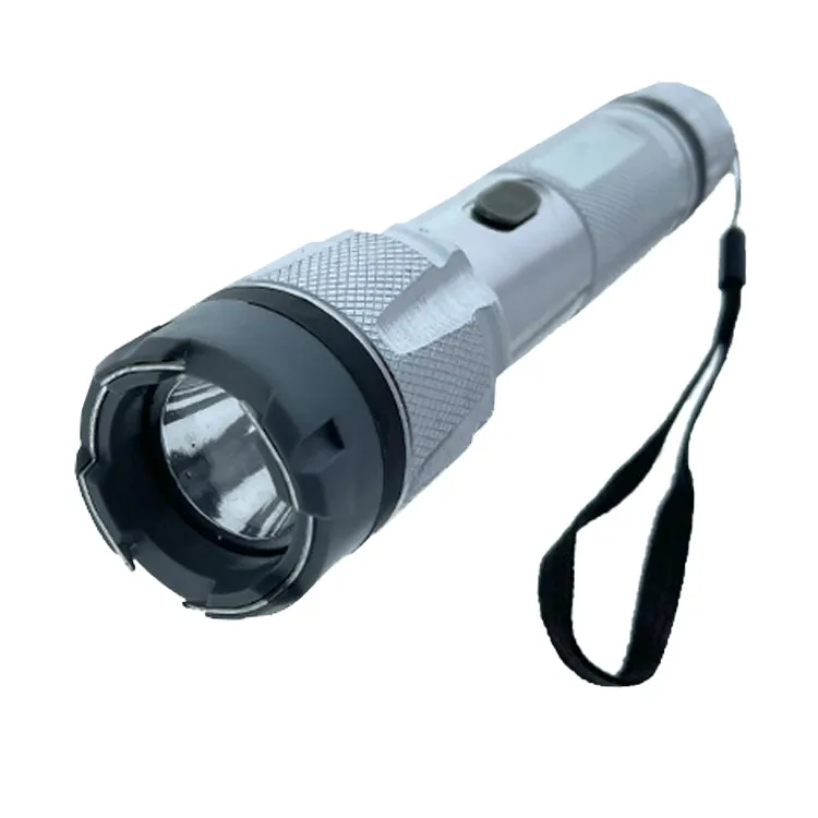 6.75" Silver Stun Gun with Led Light 3 Million Volt