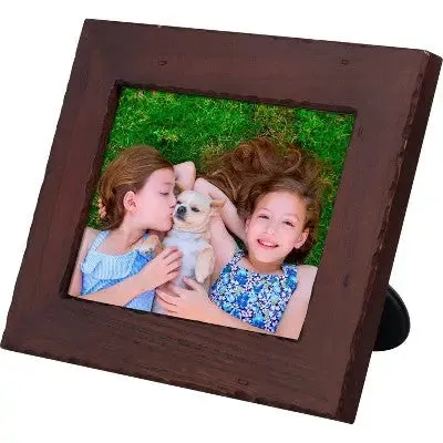 8" WiFi Digital Photo Frame Distressed Wood - Polaroid