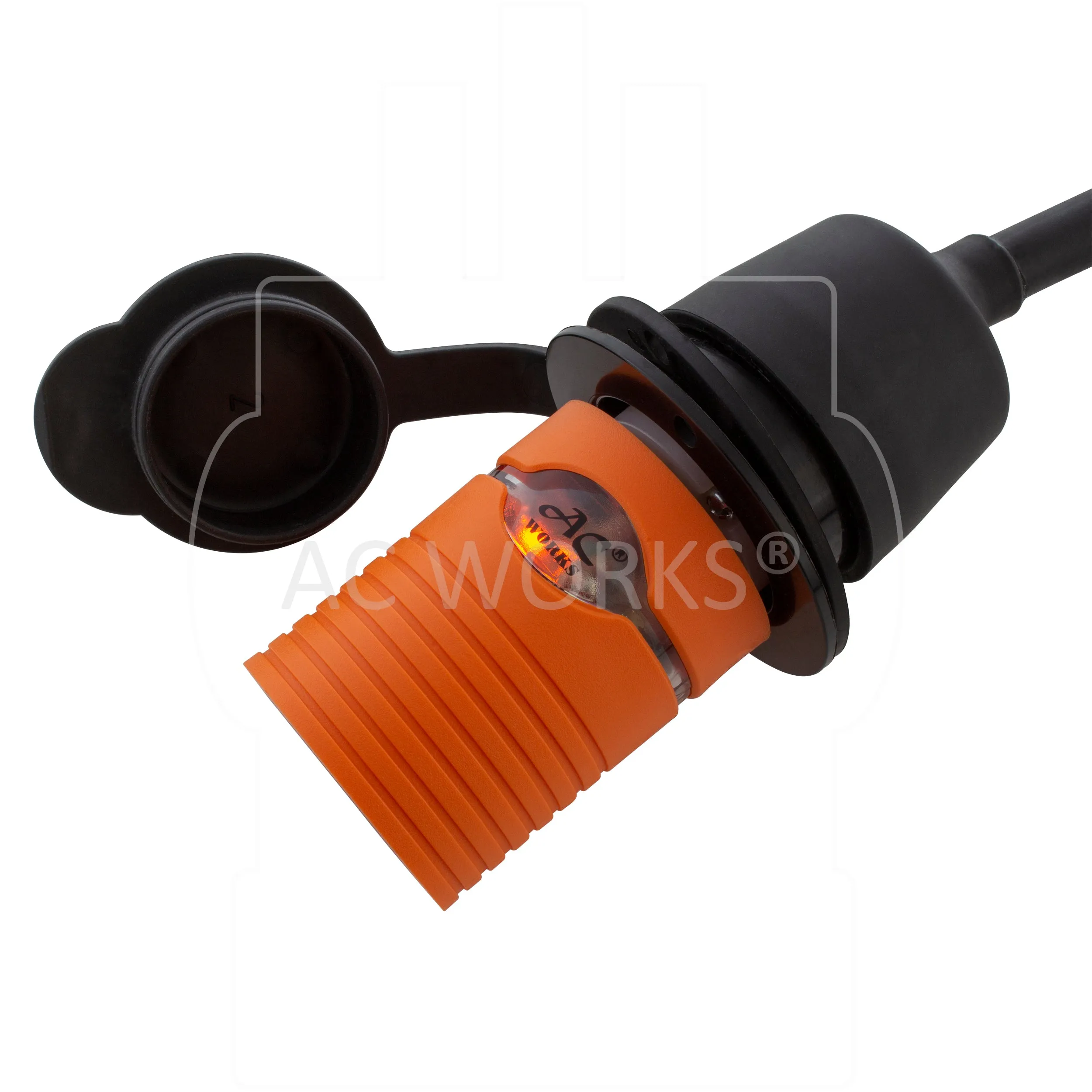 AC WORKS® [ADL1430520] L14-30P 30A 125/250V 4-Prong Plug - 5-15/20R Household 15/20A Connector