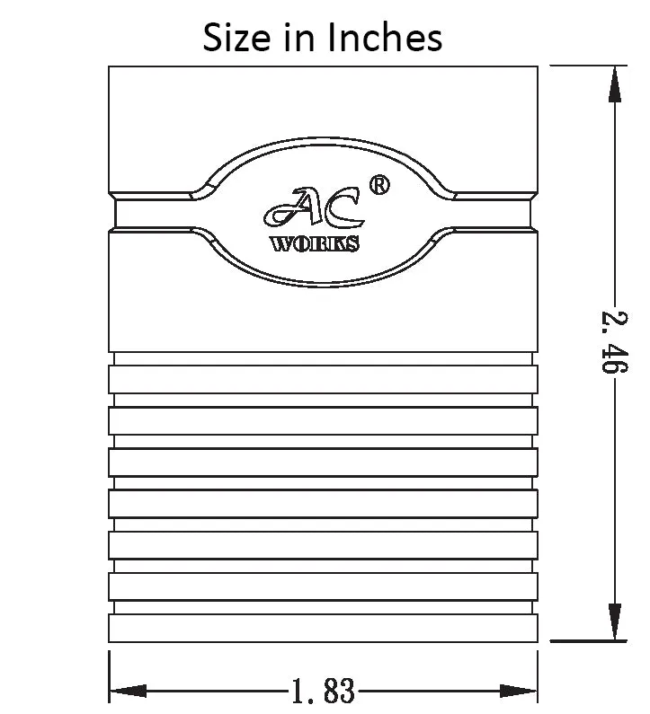 AC WORKS® [ADL1430520] L14-30P 30A 125/250V 4-Prong Plug - 5-15/20R Household 15/20A Connector