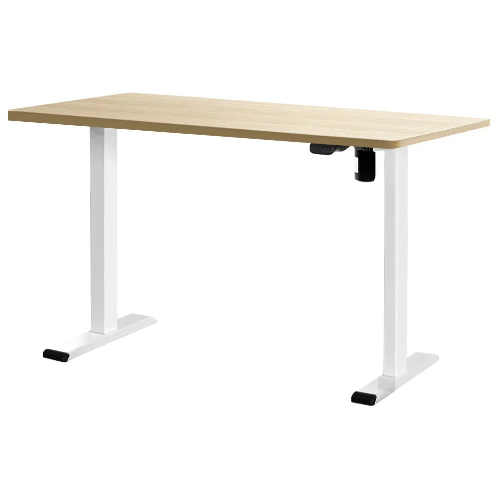 Adjustable Motorised Standing Desk Set 140CM Oak - Artiss