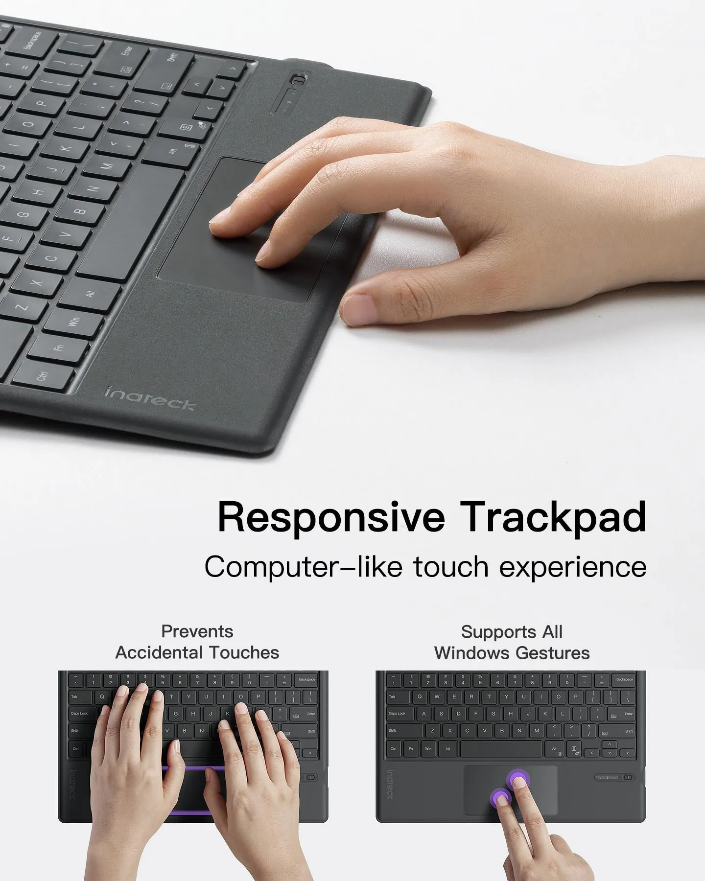 AI Bluetooth 5.3 Keyboard, For Surface Pro 7/7 /6/5/4, KB02027