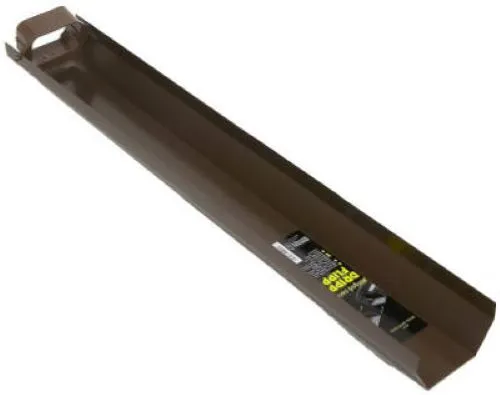 Amerimax 3703019 Brown Poly 30" Hinged Dripper Flipper Downspout Extension - Quantity of 2