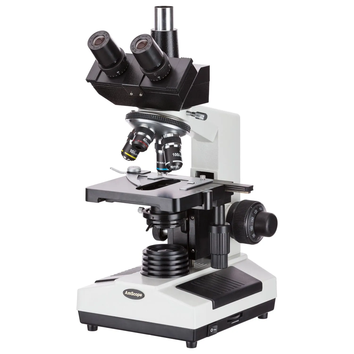 AmScope T390 Series Biological Trinocular Compound Microscope with 9.7" Touchscreen Imaging System