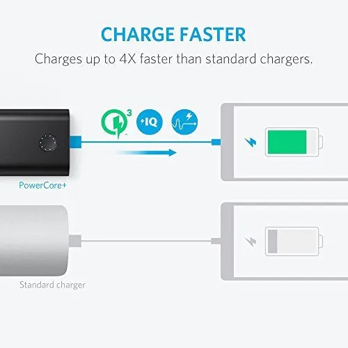 Anker PowerCore  10050 Premium Aluminum Portable Charger with Qualcomm Quick Charge 3.0 (Black)