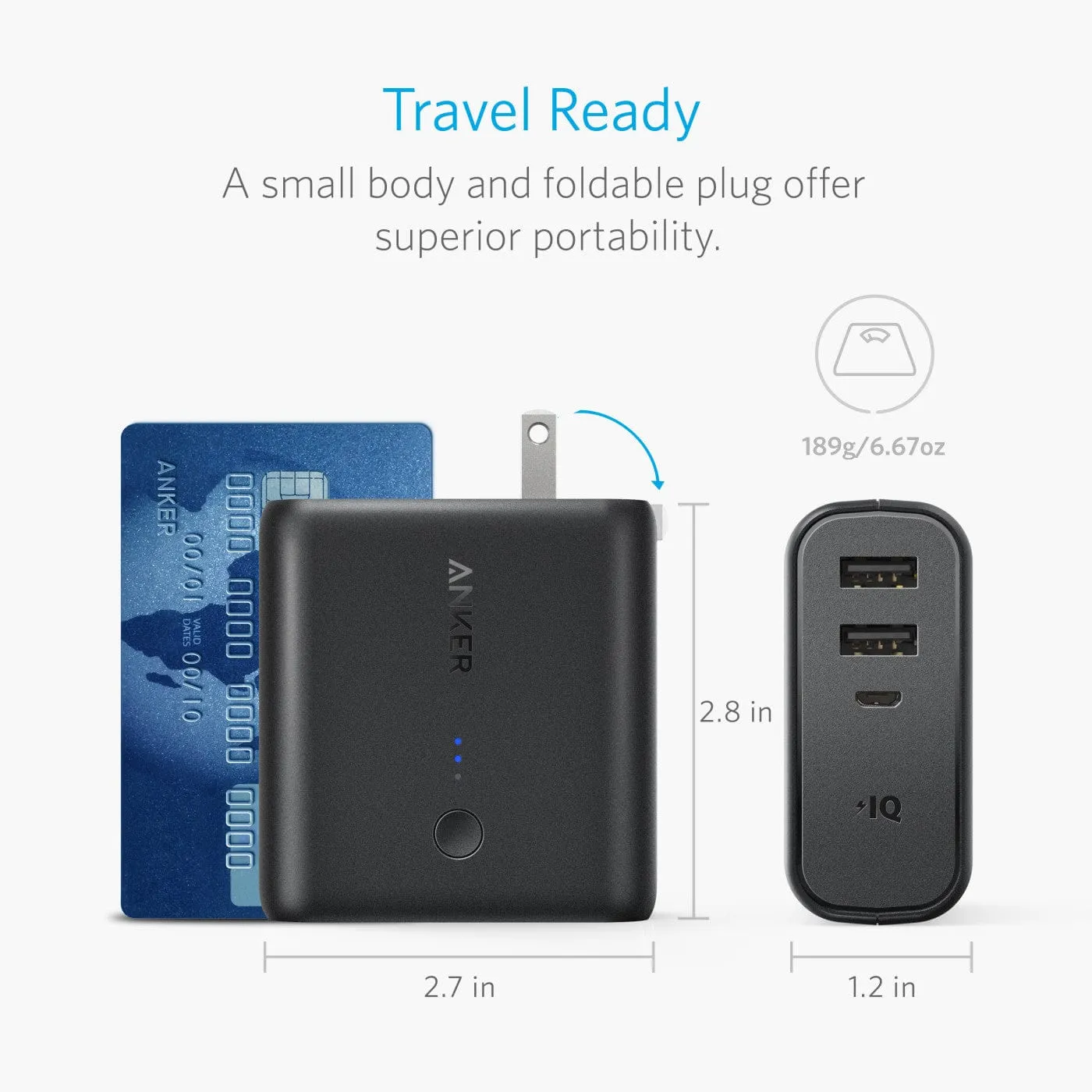 Anker - PowerCore Fusion 5000mAh