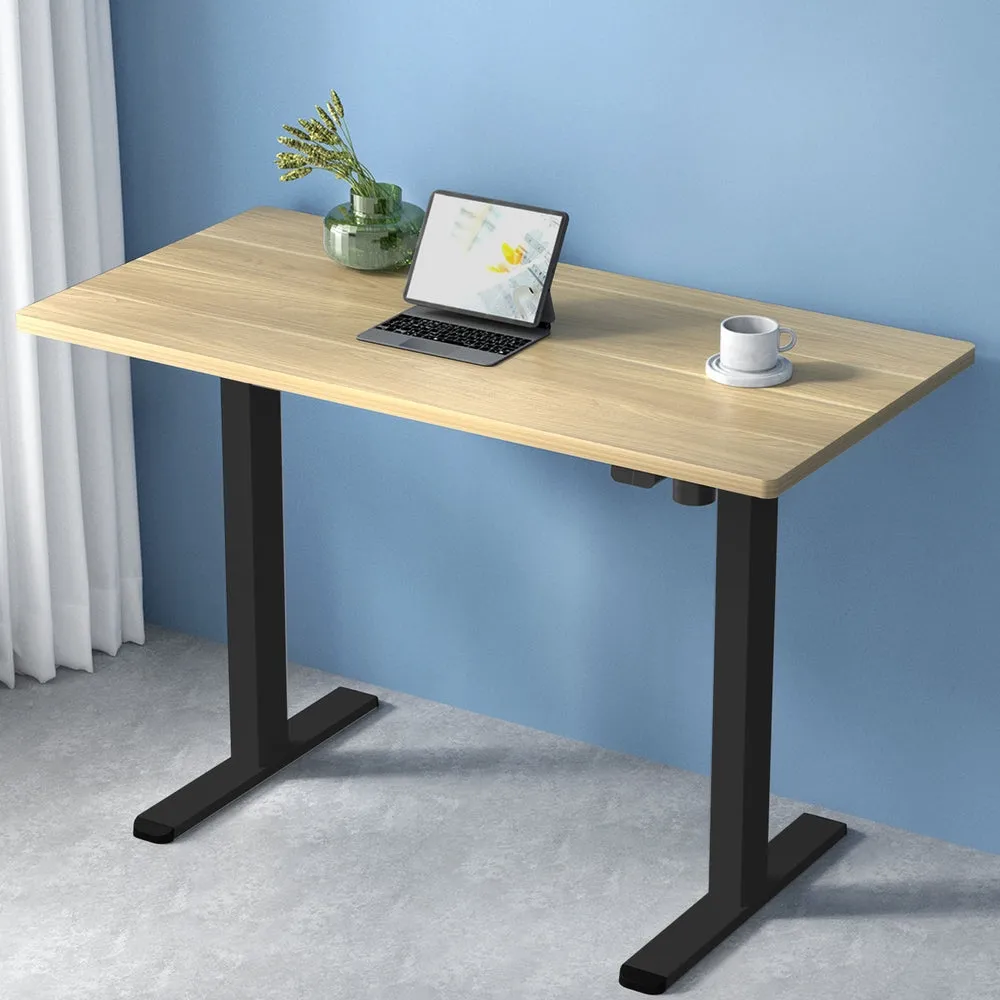 Artiss Electric Standing Desk Motorised Sit Stand Desks Table Black Oak 140cm