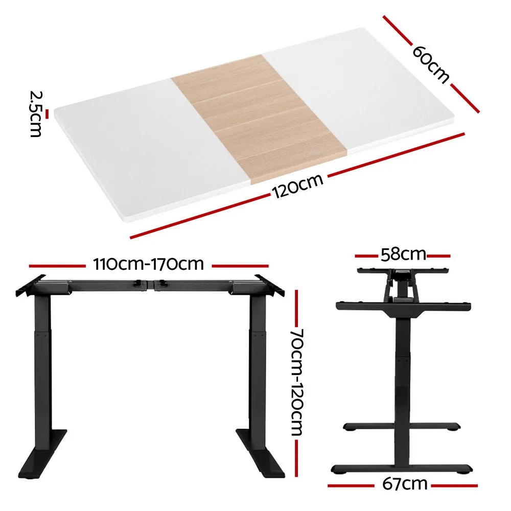 Artiss Standing Desk Motorised Electric Dual Motor 120CM