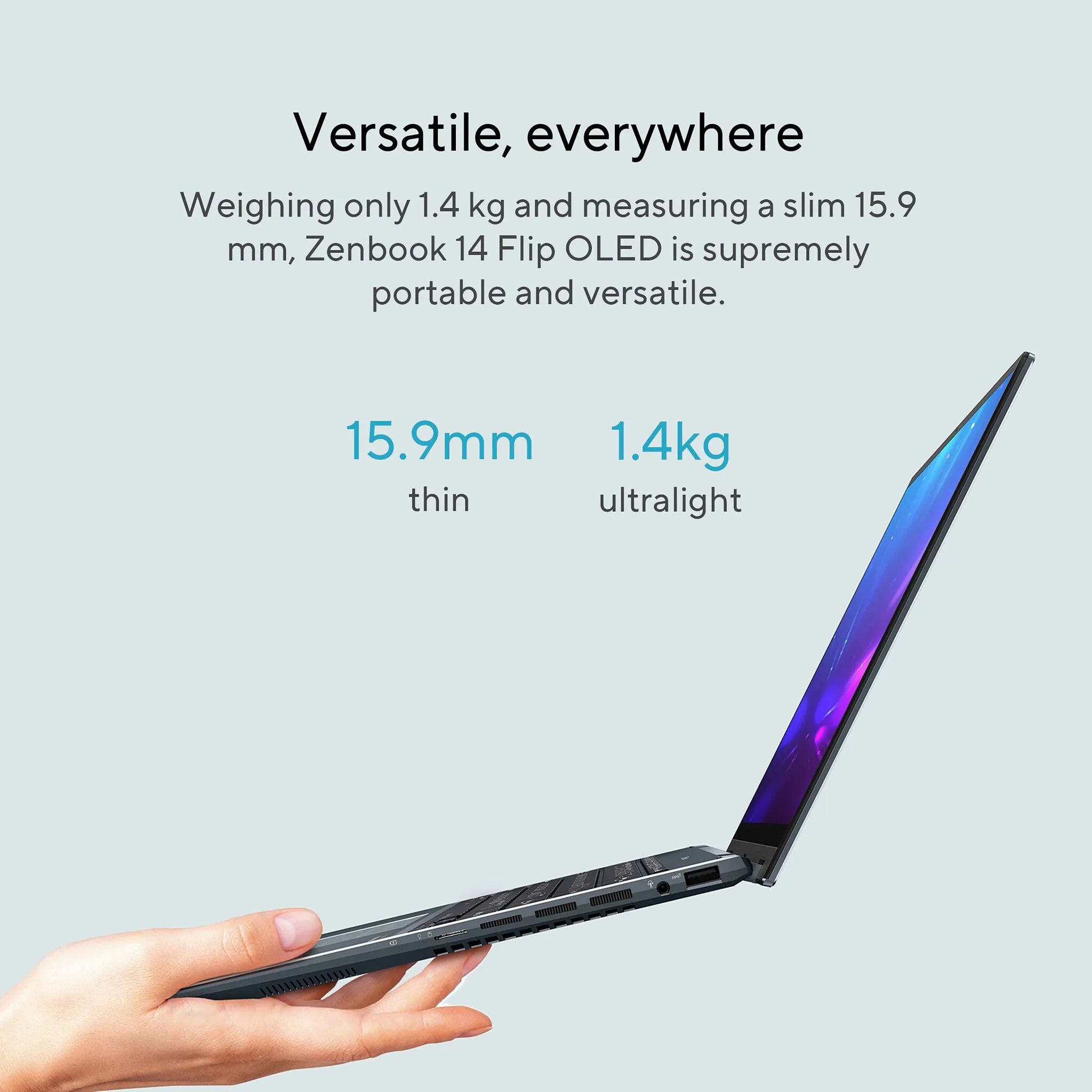 ASUS Zenbook 14 Flip OLED UP5401ZA-KN056W Intel® Core™ i5 i5-12500H Hybrid (2-in-1) 35.6 cm (14") Touchscreen 2.8K 16 GB LPDDR5-SDRAM 512 GB SSD Wi-Fi 6E (802.11ax) Windows 11 Home Grey