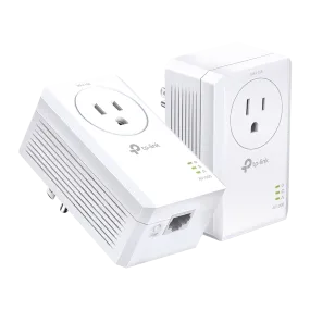 AV1000 Gigabit Passthrough Powerline Starter Kit, 2 Plugs, TP-Link