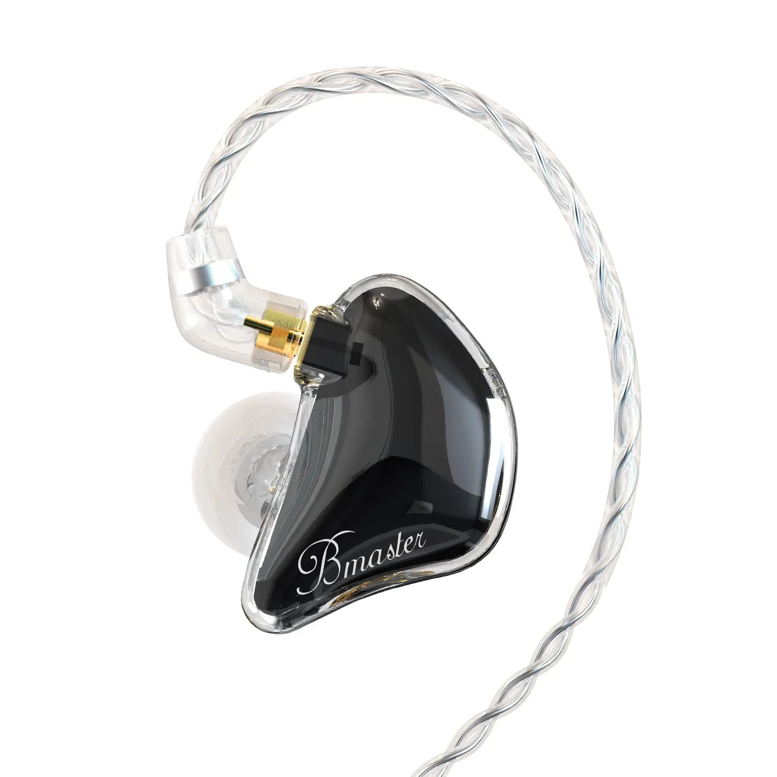 BASN Bmaster Triple Drivers In Ear Monitor Headphones (White)