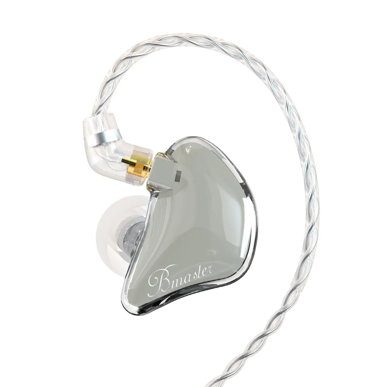 BASN Bmaster Triple Drivers In Ear Monitor Headphones (White)