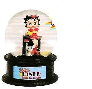 Betty Boop Diner Mini Waterglobe