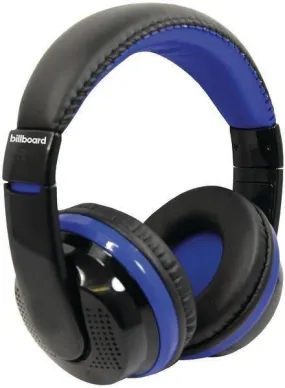 Billboard Bluetooth Over-Ear Foldable Headphones with Microphone (Blue) BB490