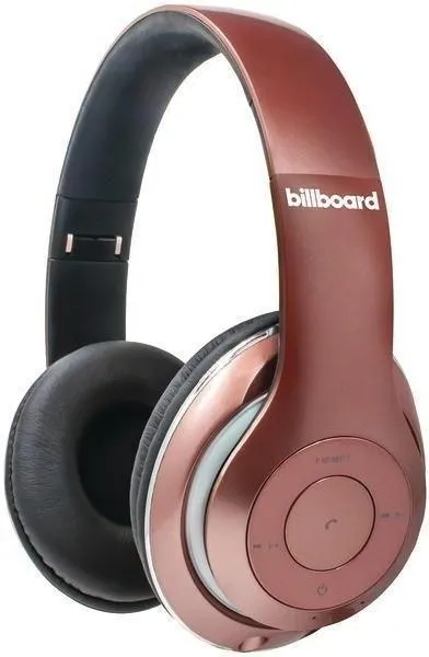 Billboard Bluetooth Wireless Foldable Headphones - Over-Ear w/ Microphone (Rose Gold) BB486