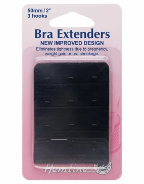 Black Bra Extender, 3 Hooks