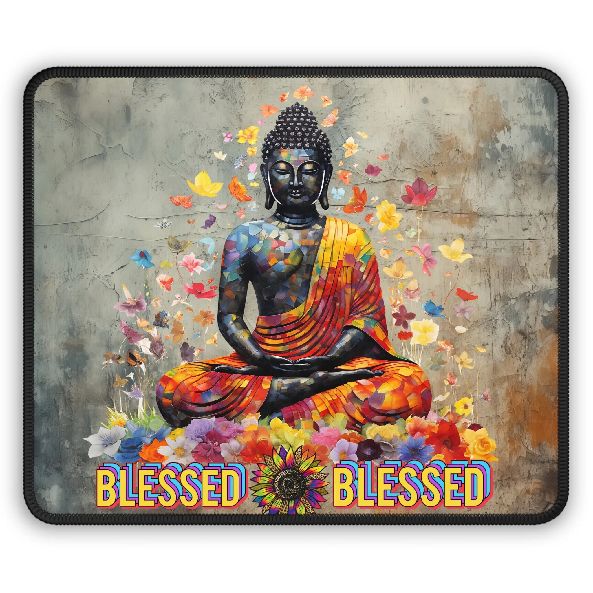 Blessed Yoga Mouse Pad, Unique Gift For Meditation And Yoga Lover, Cute Yoga Mouse Pad, Mindful Yoga Gift, Yoga lover Mouse Pad, Yoga Instructor Gift, Gift For Yoga lovers, Gift For Yogi.