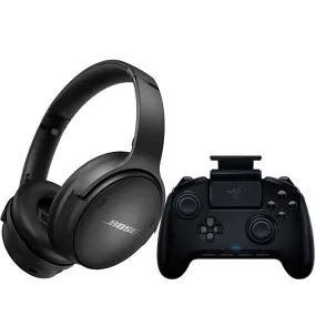 Bose QuietComfort 45 Over-Ear Headphones (Triple Black)   Razer Raiju Mobile Gaming Controller for Android