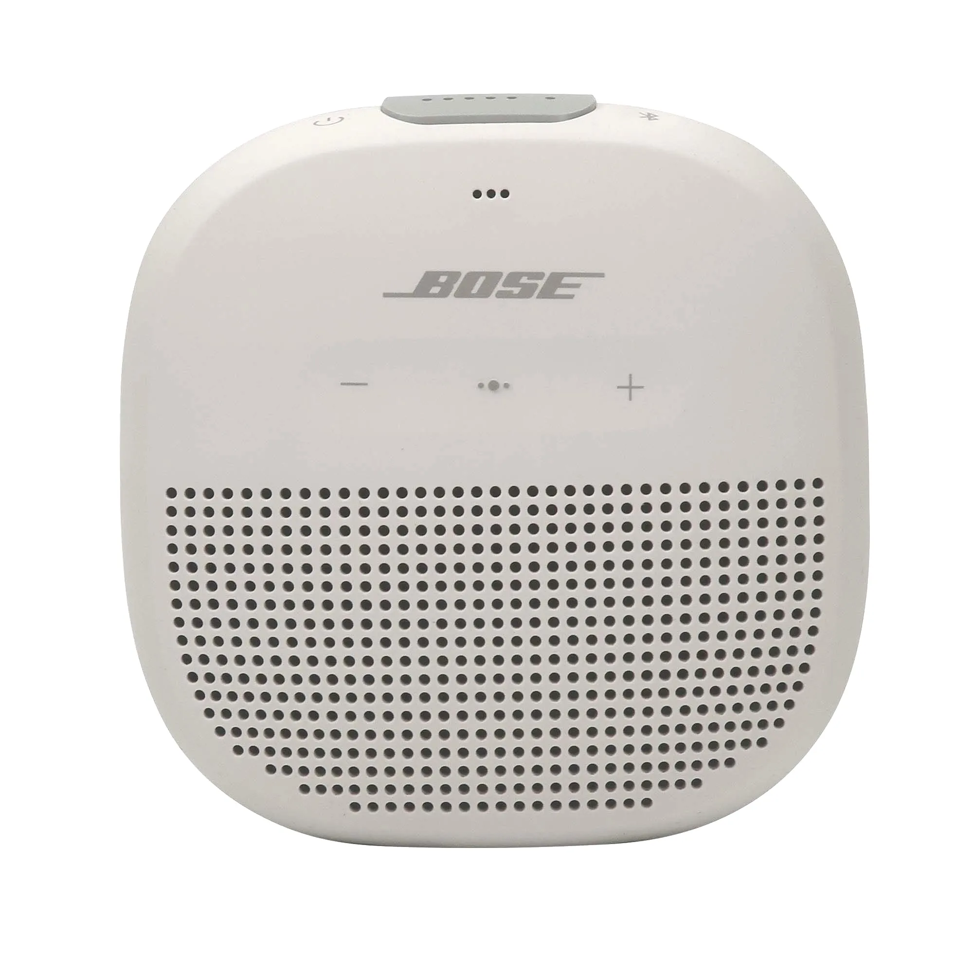 Bose Soundlink Micro Bluetooth Speaker (Smoke White) with JBL T110 in Ear Headphones Black