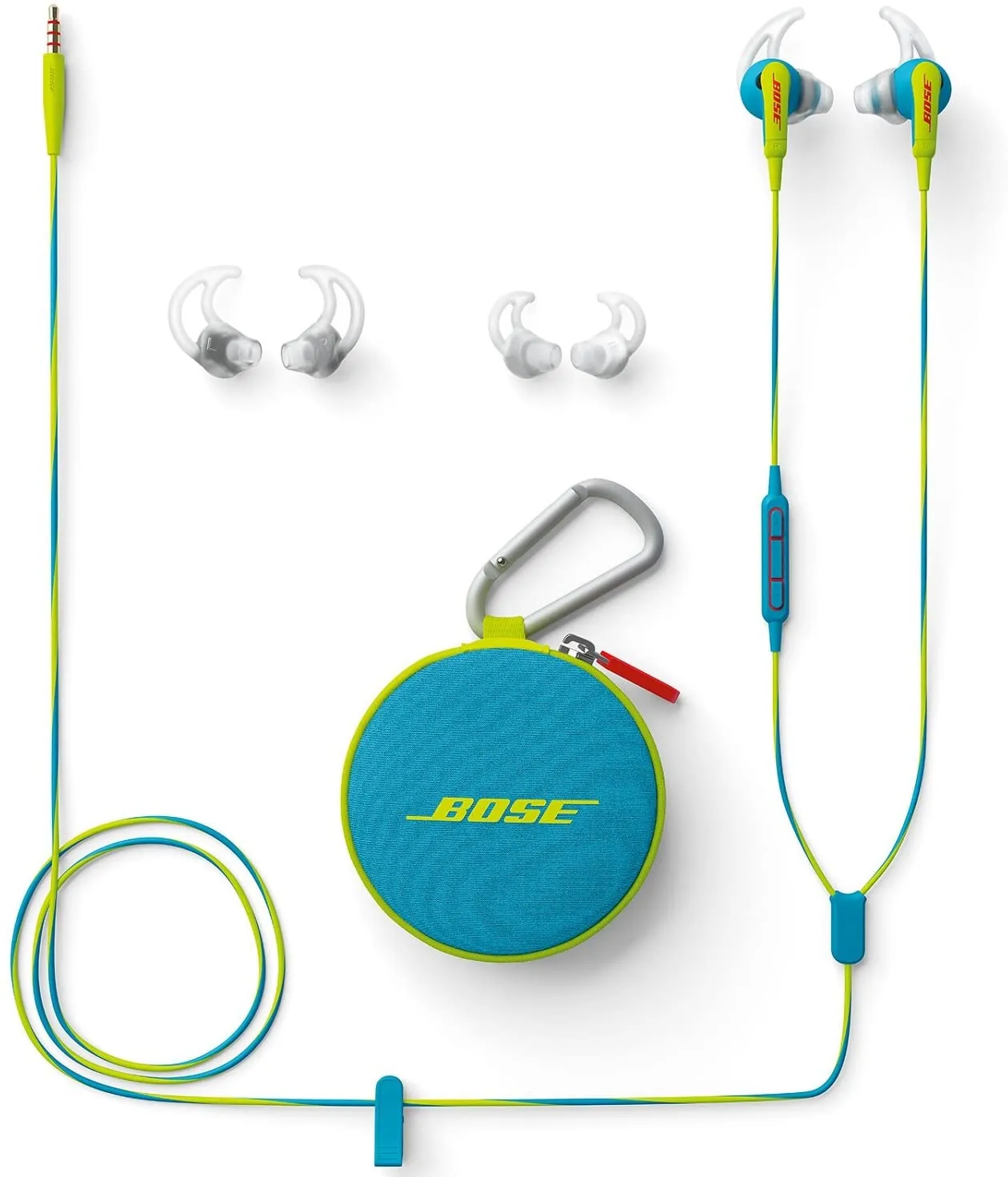 Bose SoundSport in-ear headphones - Apple devices, Neon Blue