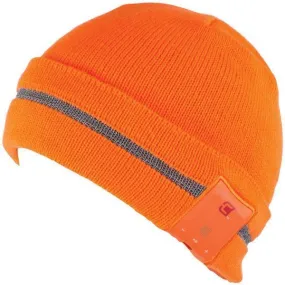 Caseco CC-BTQ-GLARE-OR Blu-Toque Bluetooth Beanie (Glare Neon Orange)