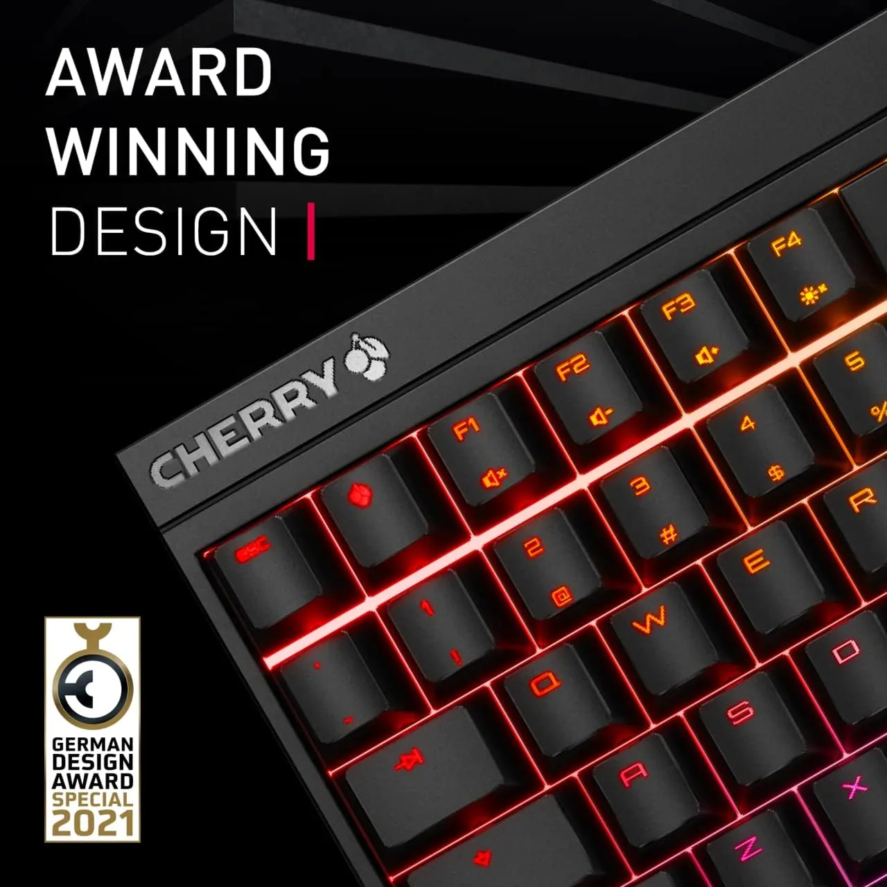 【本週特價】CHERRY G80-3820 MX2.0S RGB機械式鍵盤 (MX Red Silent) G80-3821LWAEU-2 額外獲贈CHERRY 8-Key 鍵帽