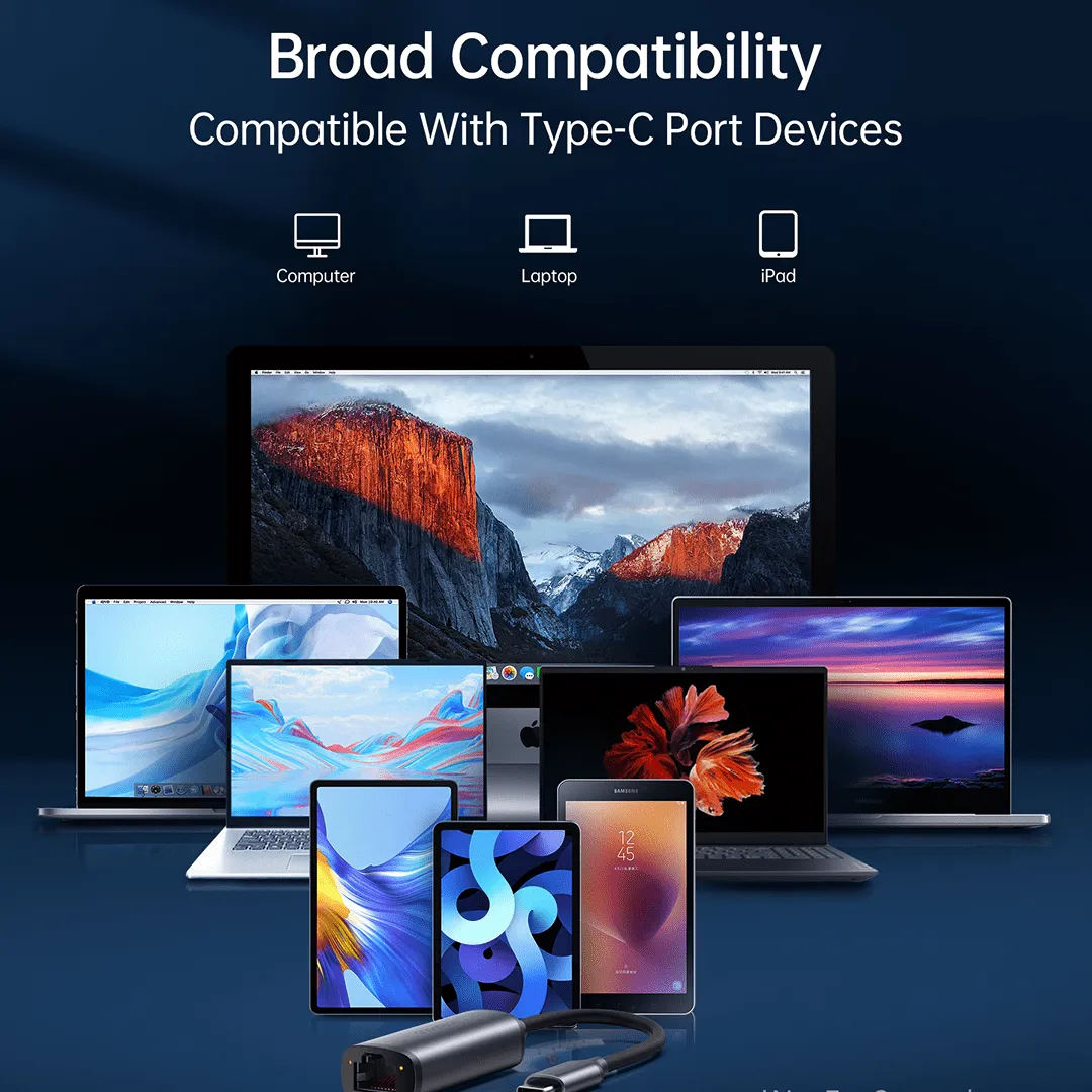 CHOETECH USB-C to Gigabit 2.5G Ethernet Adapter