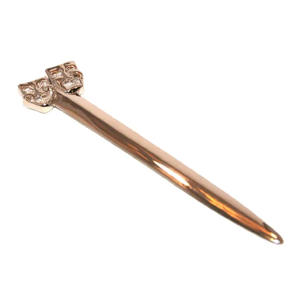 Comedy & Tragedy Letter Opener Gold