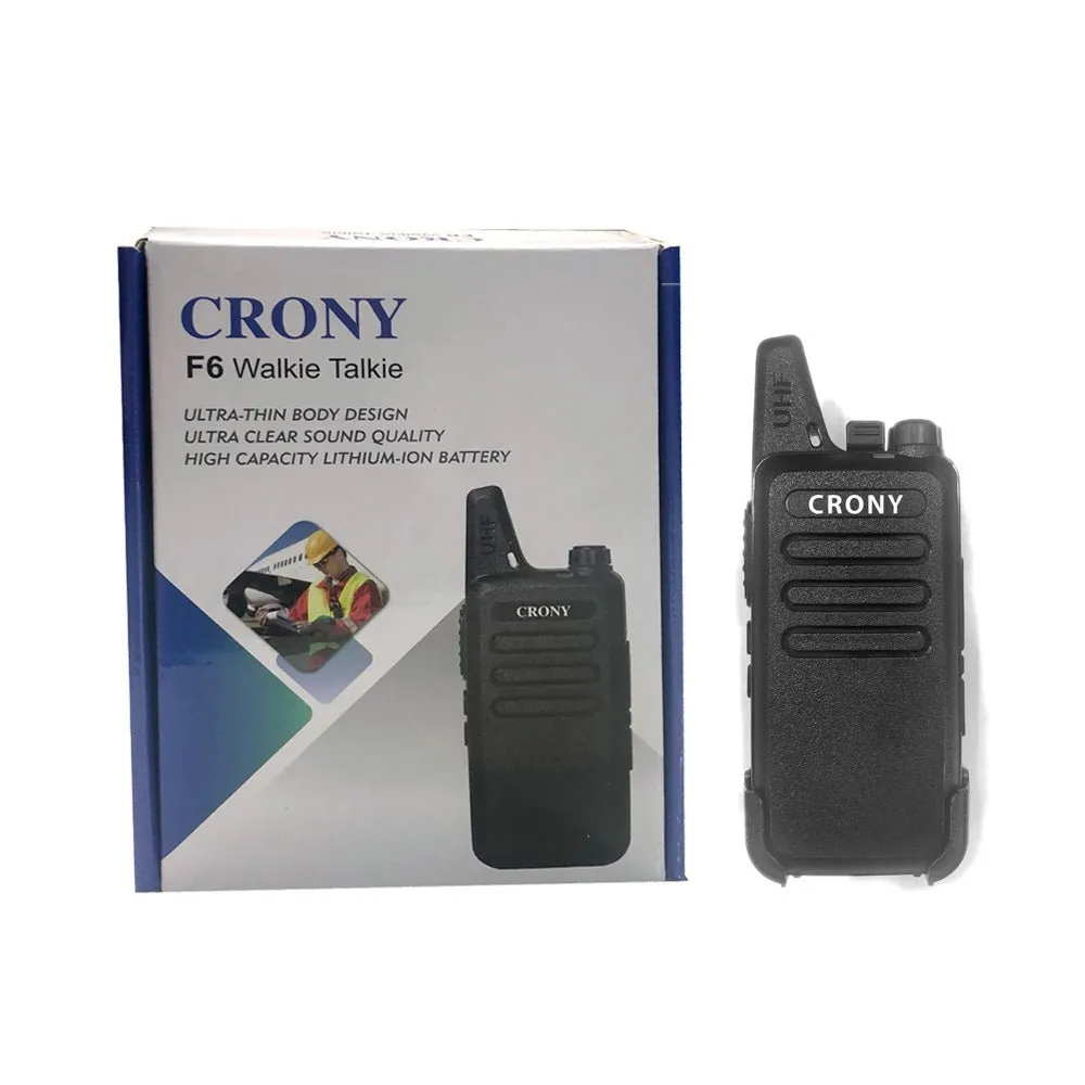 CRONY 5W F6smart walkie-talkie Walkie Talkie Professional FM Transceiver F6 1-3 KM