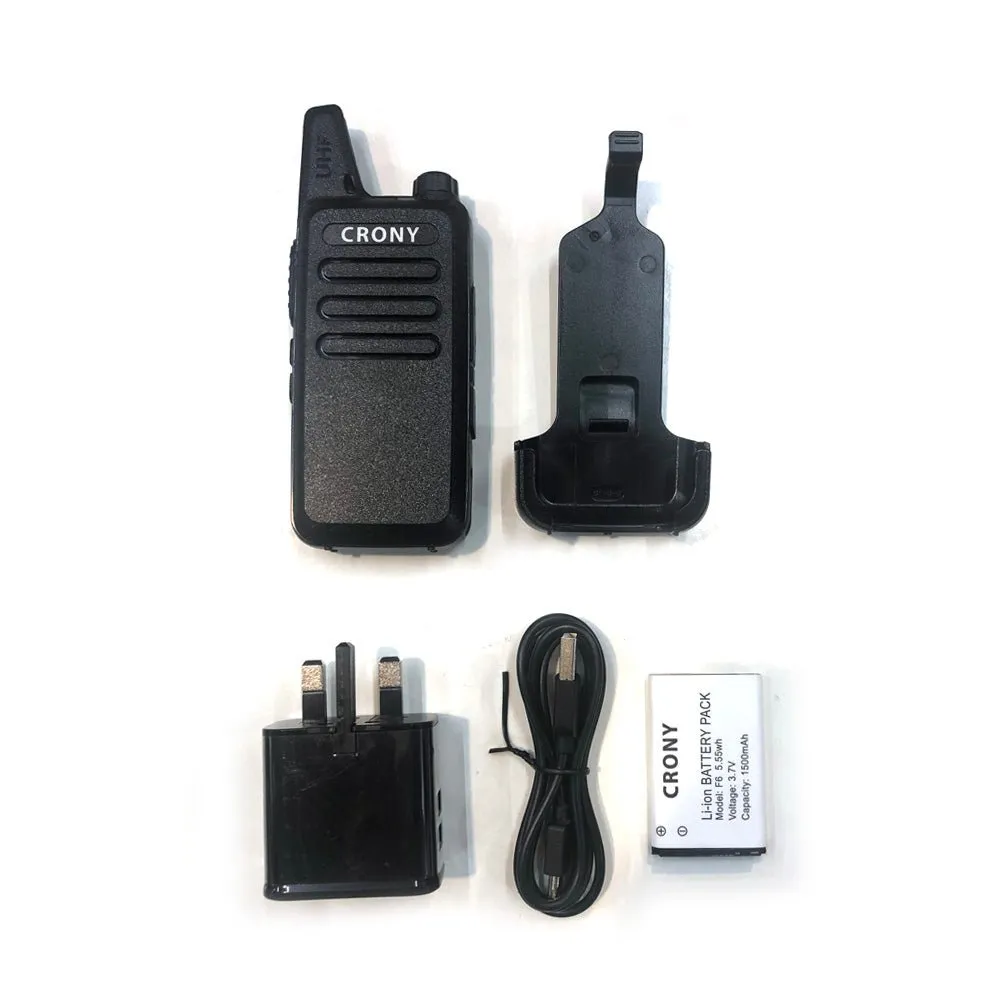 CRONY 5W F6smart walkie-talkie Walkie Talkie Professional FM Transceiver F6 1-3 KM