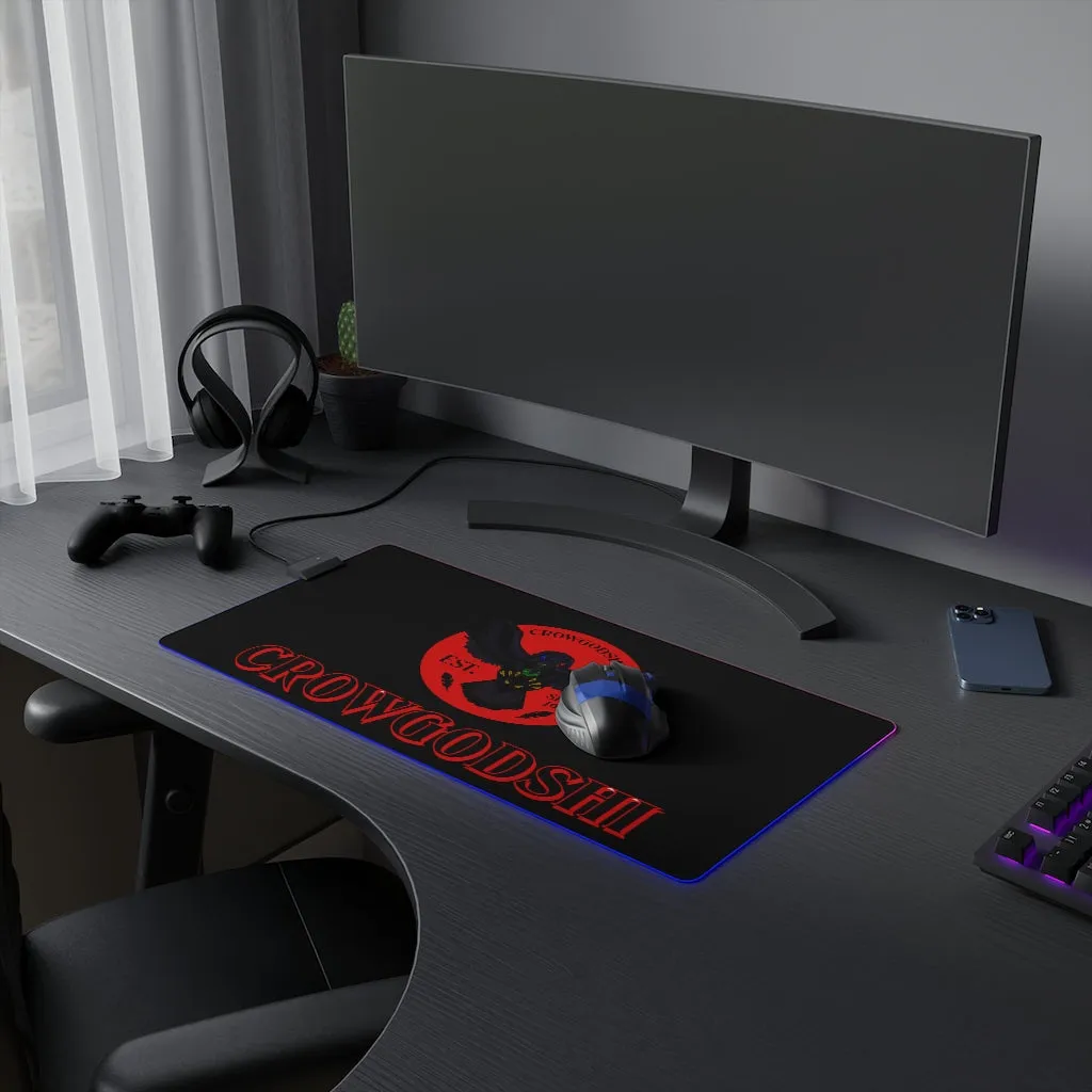 Crowgodshi LED Mouse Pad, RED