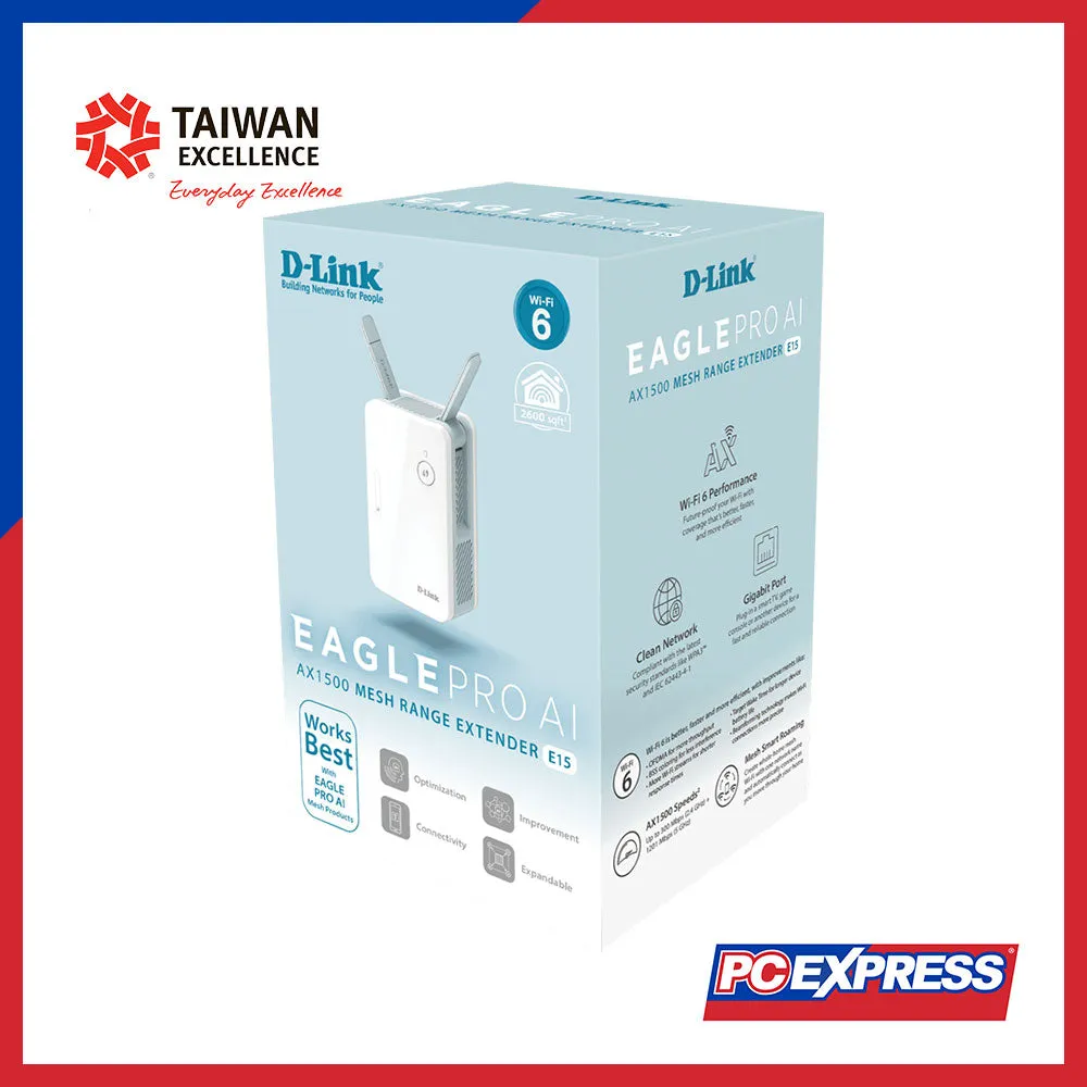 D-Link E15 AX1500 Mesh Range Extender