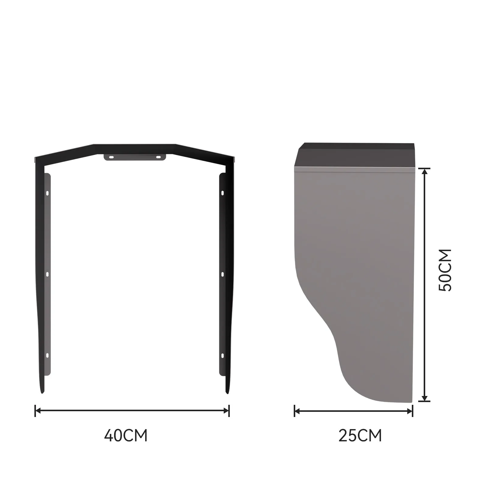 Daolar Wallbox Protect Cover Stainless Steel, Rain Protection, UV Protection, Sun Protection, Weatherproof for Charging Station