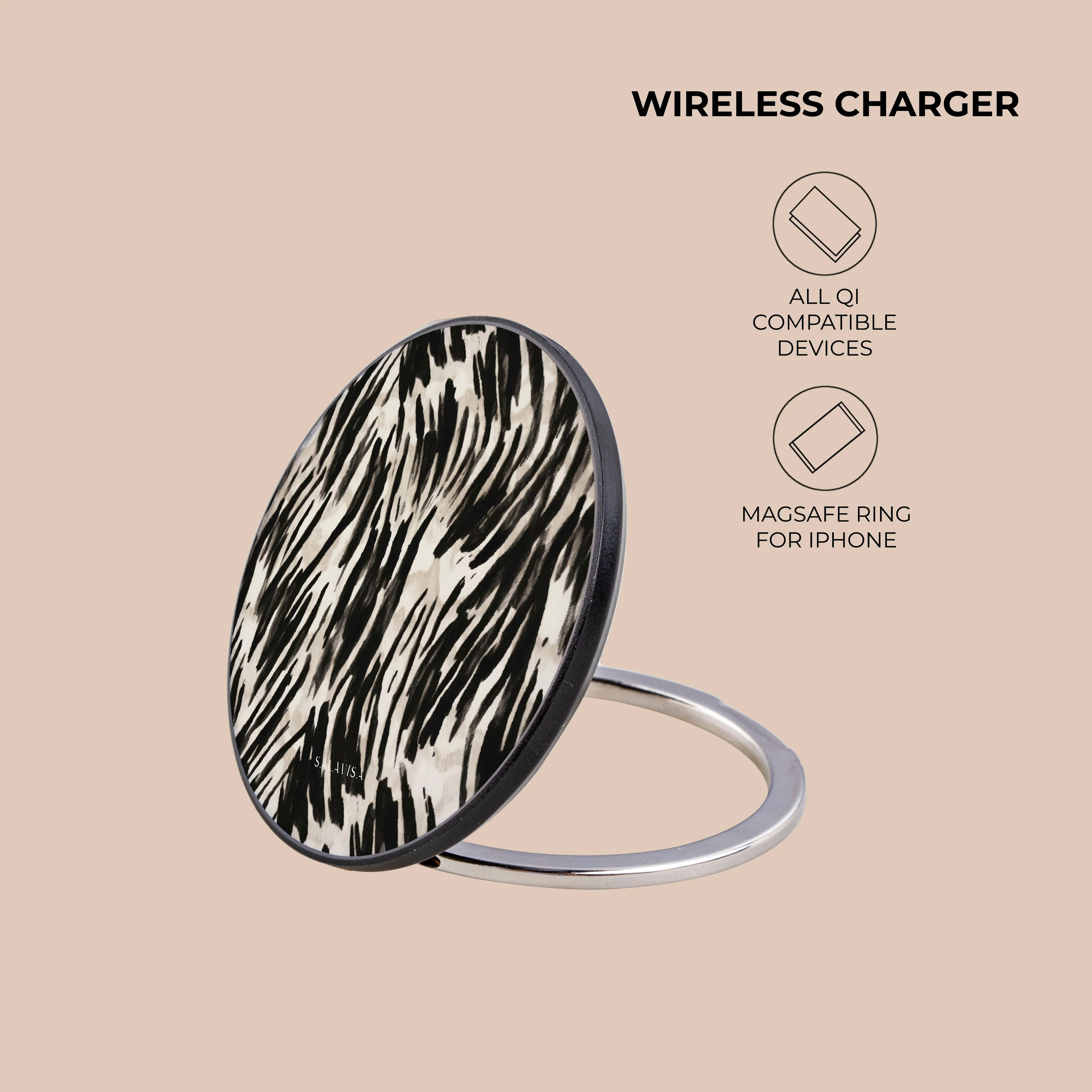 Dark Zebra Wireless Charger