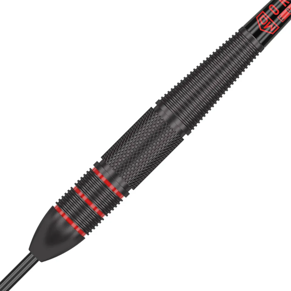 Dart World Charger Black Coated Steel Tip Darts - 25gm