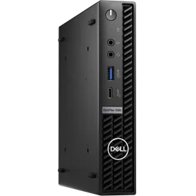 Dell OptiPlex 7000 Desktop Computer - Intel Core i5 12th Gen i5-12500T Hexa-core (6 Core) 2 GHz - 16 GB RAM DDR4 SDRAM - 256 GB M.2 PCI Express NVMe 3.0 x4 SSD - Micro PC - Black - Intel Chip - Window